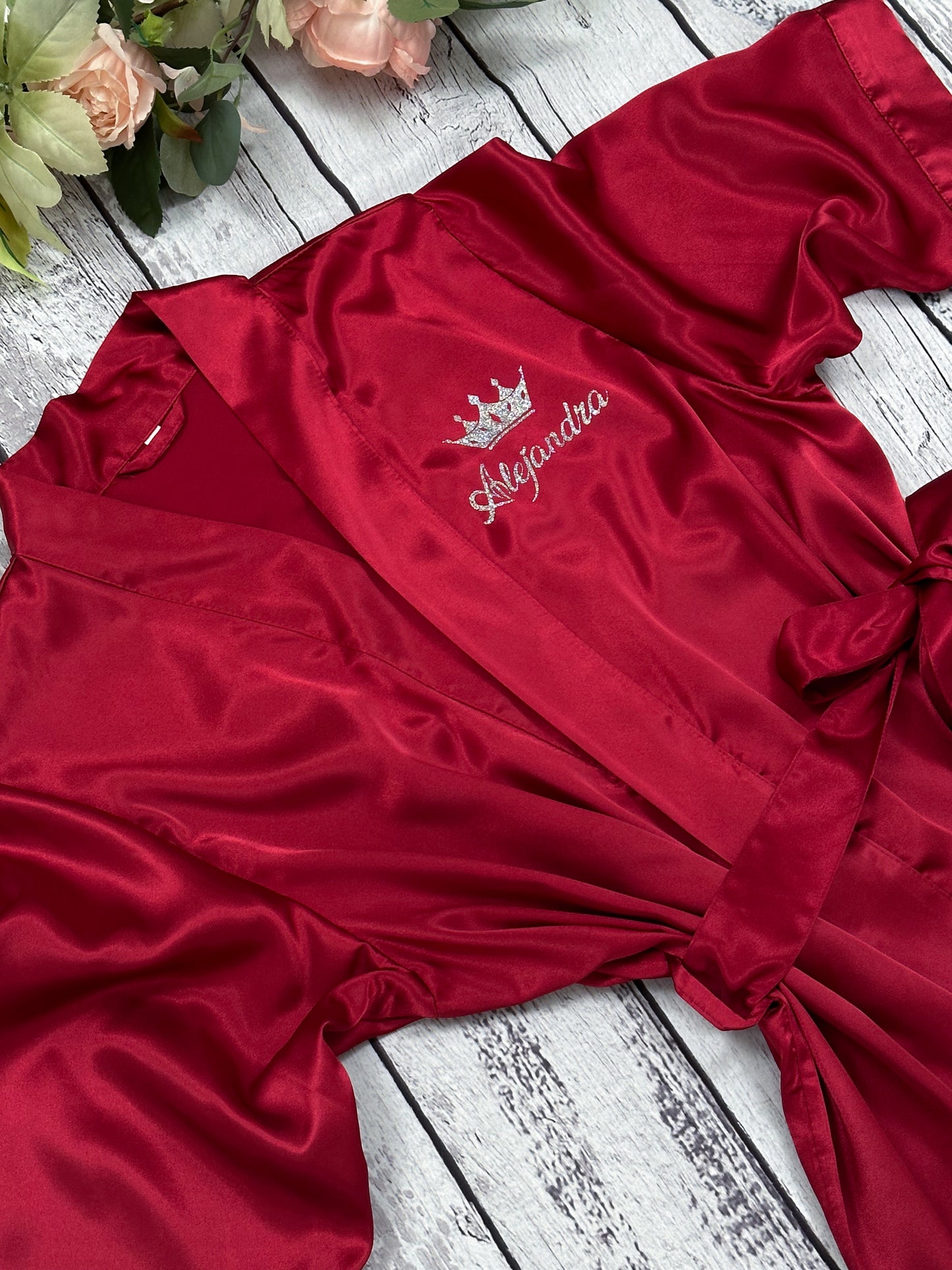 Quinceañera Robe with Queen Design